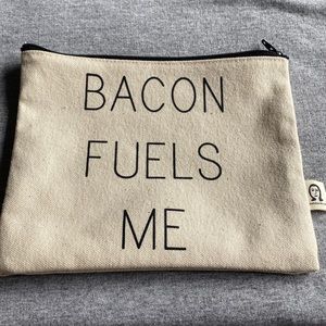 “Bacon Fuels Me” Pamela Barsky EUC Pouch